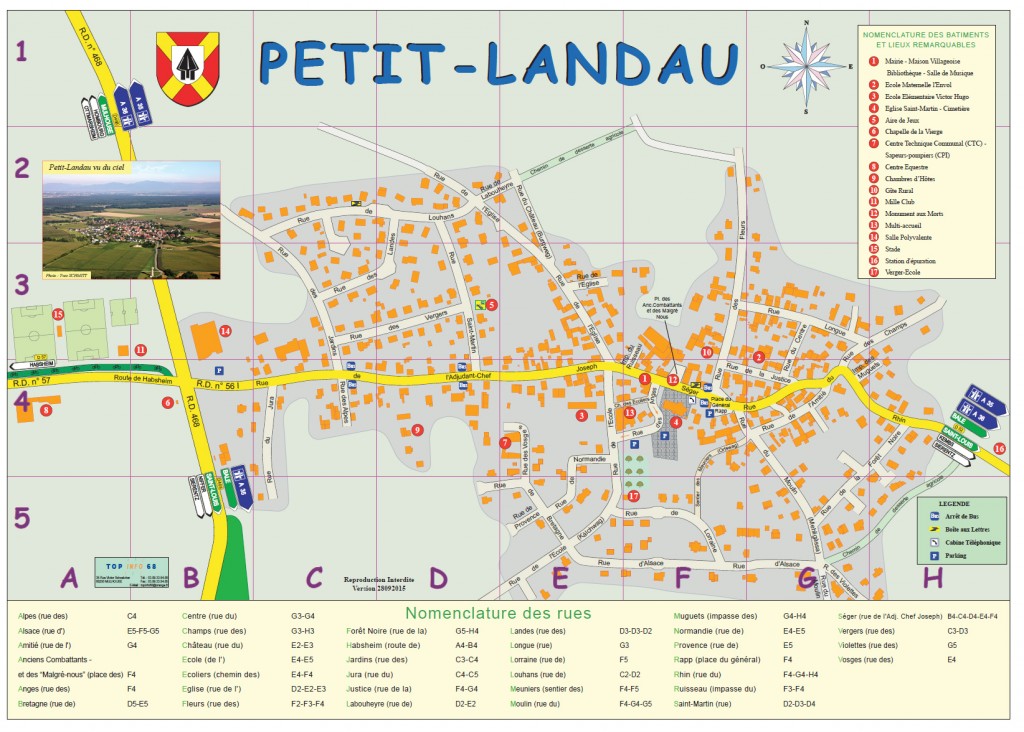 Plan de la commune PetitLandau