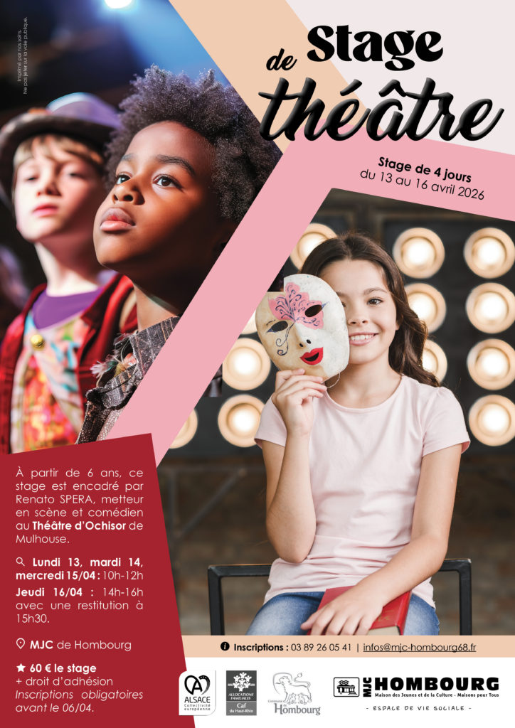 Affiche stage theatre 2026